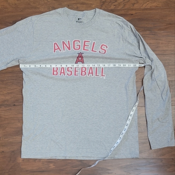 Los Angeles Angels Baseball MLB Fanatics Men's Grey Size Large Long Sleeved - Picture 5 of 7